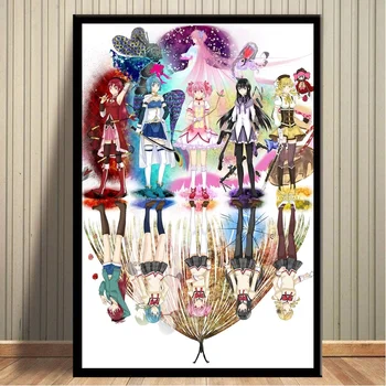 

Puella Magi Madoka Magica Anime Art Posters Canvas Print Home Decor No Frame