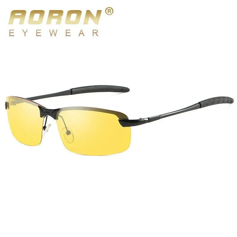 Aoron для водителей, ночного видения очки антибликовые солнцезащитные hd-очки Для женщин Для мужчин очки ночного видения для вождения очки с держателем линз видение Nocturna