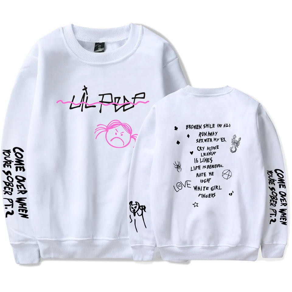 Rep Lil Peep Женская и мужская весенняя одежда новая горячая распродажа Harajuku монолитным длинным рукавом толстовки с принтом Kpops Толстовка Мода 4XL