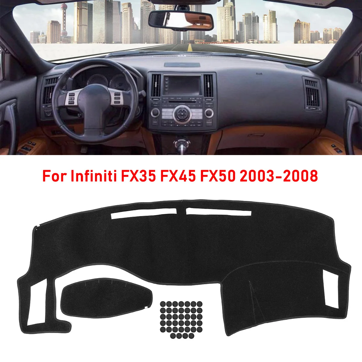 Крышка приборной панели солнцезащитный козырек дождевой коврик для Infiniti FX35 FX45 FX50