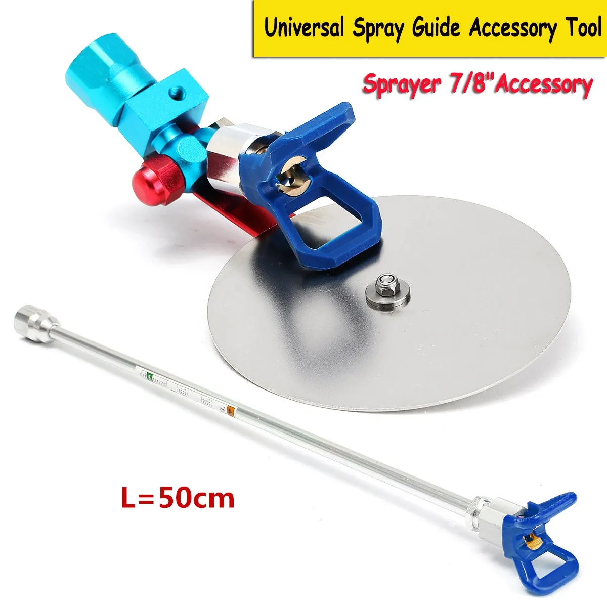 

Universal Spray Guide Accessory Tool for Most Paint Sprayer That are 7/8'' Power Tool Triming Airless Spraying Machine