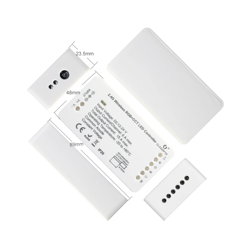 ZIGBEE LED Controller RGB RGBW RGBCCT WW CW DC 12V 24V LED Strip Single Color Dimmer Smart Controller Zll APP Controller