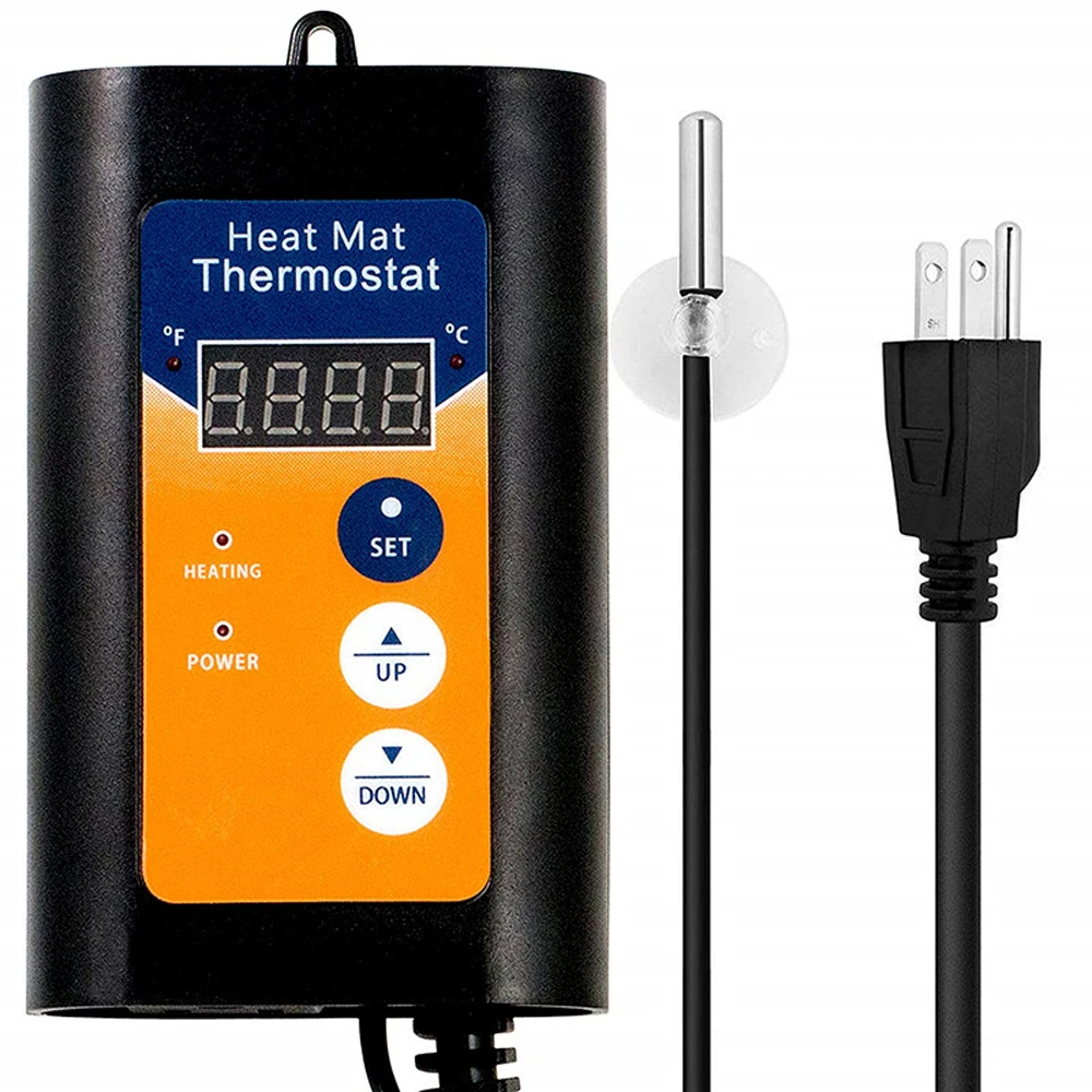 

Intelligent Temperature Controller 1000W Plant Greenhouse Digital Temperature Regulator Thermostat with LED Indicator Lights