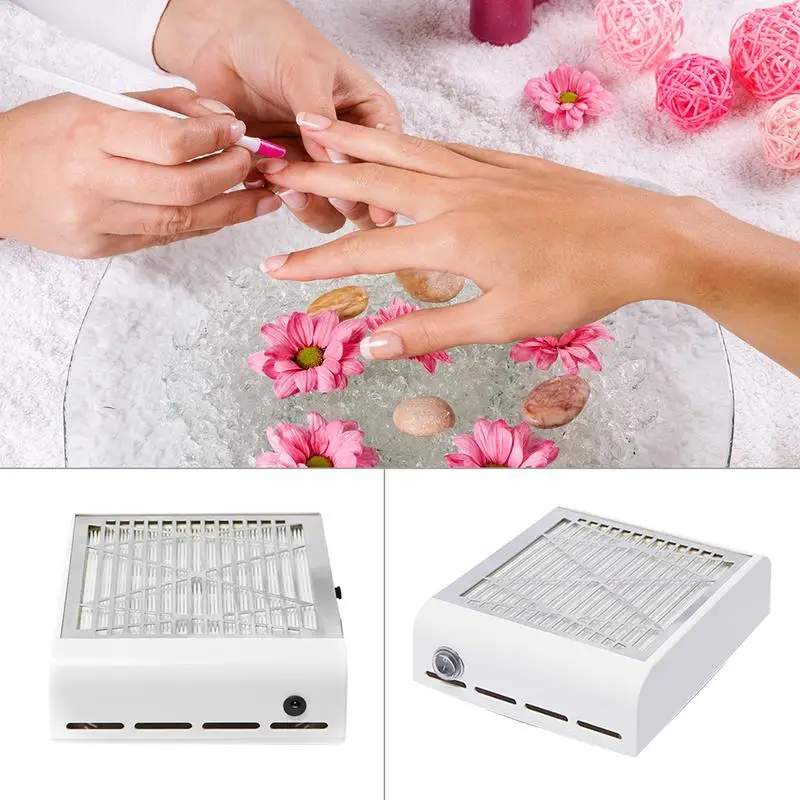 

40W Nail Suction Dust Extractor Fan Collector Japanese Style New No-spilling Filter Fan Strong Power