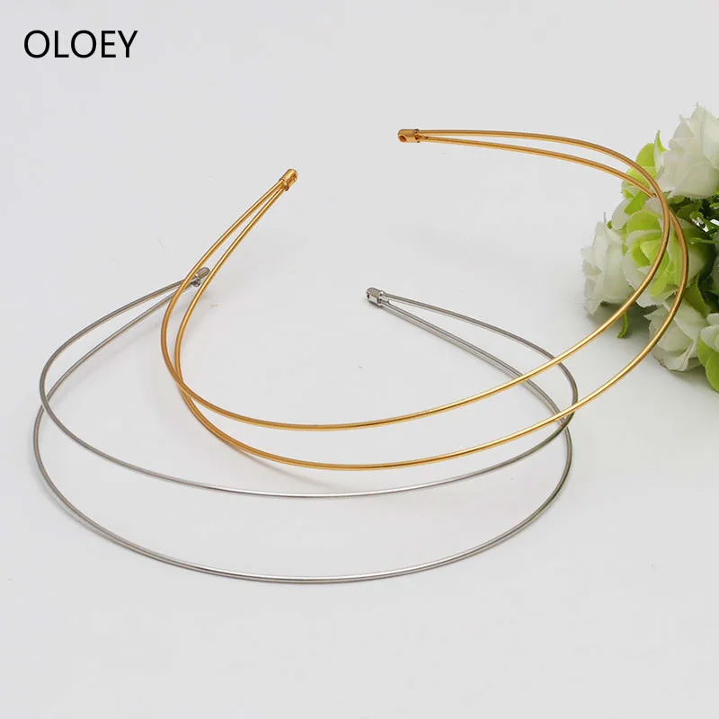 

1pcs Gold Metal Minimalist New Handmade Diy Double-Layer Hair HoopHair Clips Hairpins Barrette Hairgrip Hair Styling Accessories