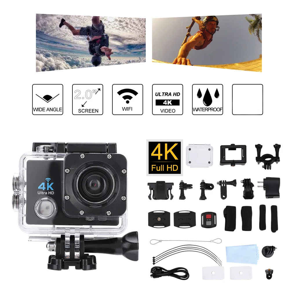 

brand new 4K Outdoor Wifi Waterproof motion camera Ultra HD High Definition Sport Cameras DV with Controller