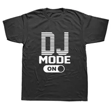 Брендовая мужская Футболка DJ Mode on T рубашки мужские хлопковые забавные Дизайнерские мужские футболки с принтом Camisetas хип-хоп футболки мужские