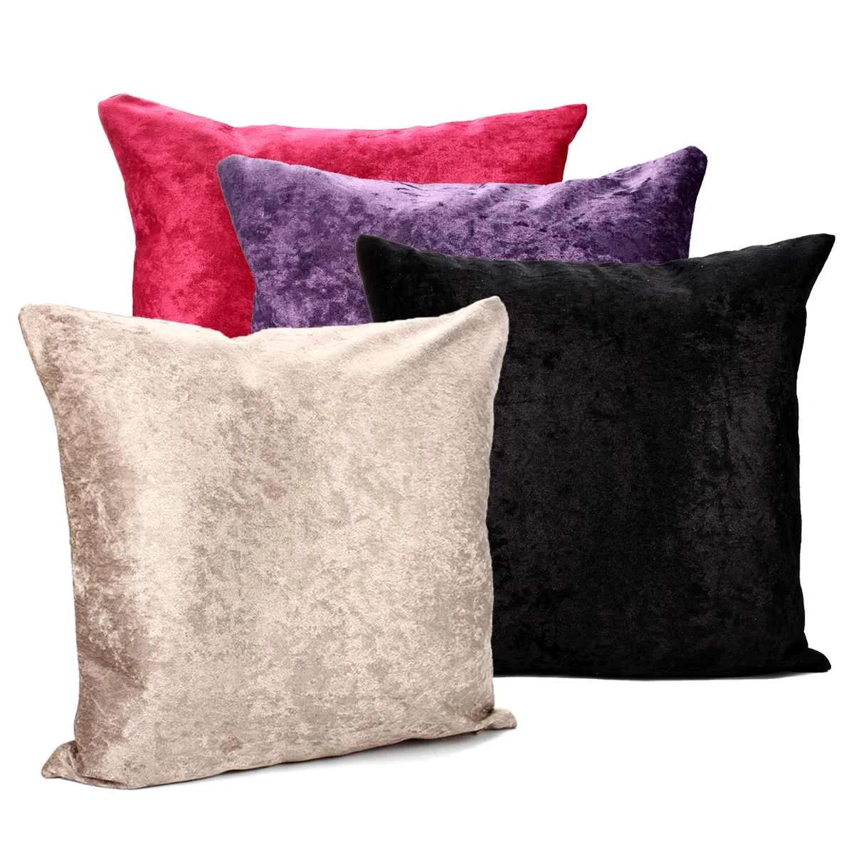

4 Colors Luxury Plush Reversible Pillow Sofa Throw Cushion Cover Home Decor Cushion Cover Case Home Decoration Pillow Cover