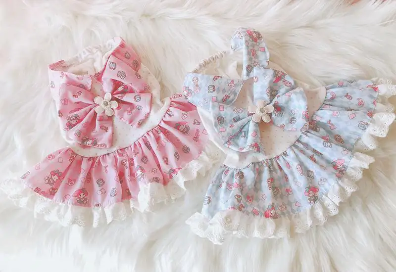 

Diagonal Skirt for 2019 Spring and Summer Pink Blue Colors Xs-xl Sizes Cool Summer Pet Clothes for Beagle