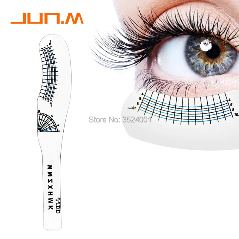 

1-piece professional eyelash measuring body eyelash scale length curl measuring beauty set eyebrow care makeup tool