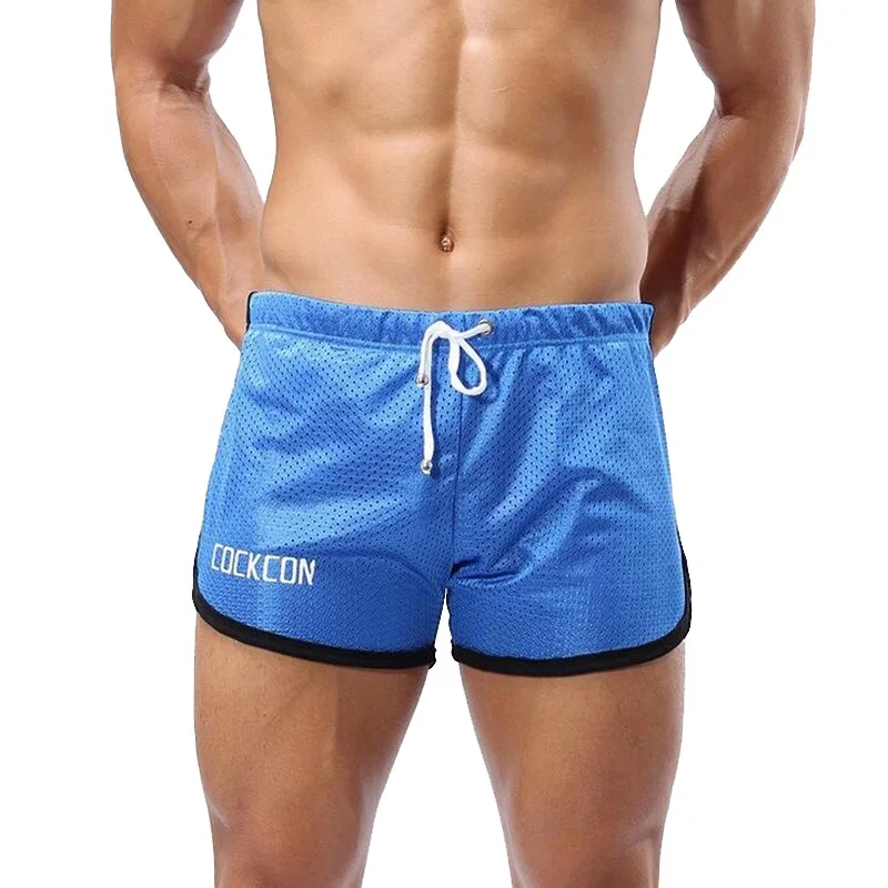 Summer Shorts Men Mesh Breathable Fitness Bodybuilding Shorts Men