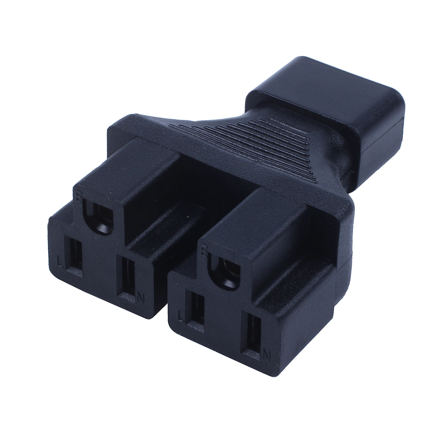 IEC 320 C14 до 2 x Nema 5-15R адаптер питания До 2x US 3pin Женский Черный | Электроника
