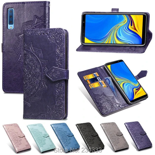 Чехол Кошелек C ku из искусственной кожи с цветочной мандалой для Sony Xperia XZ3 ZTE Blade A510