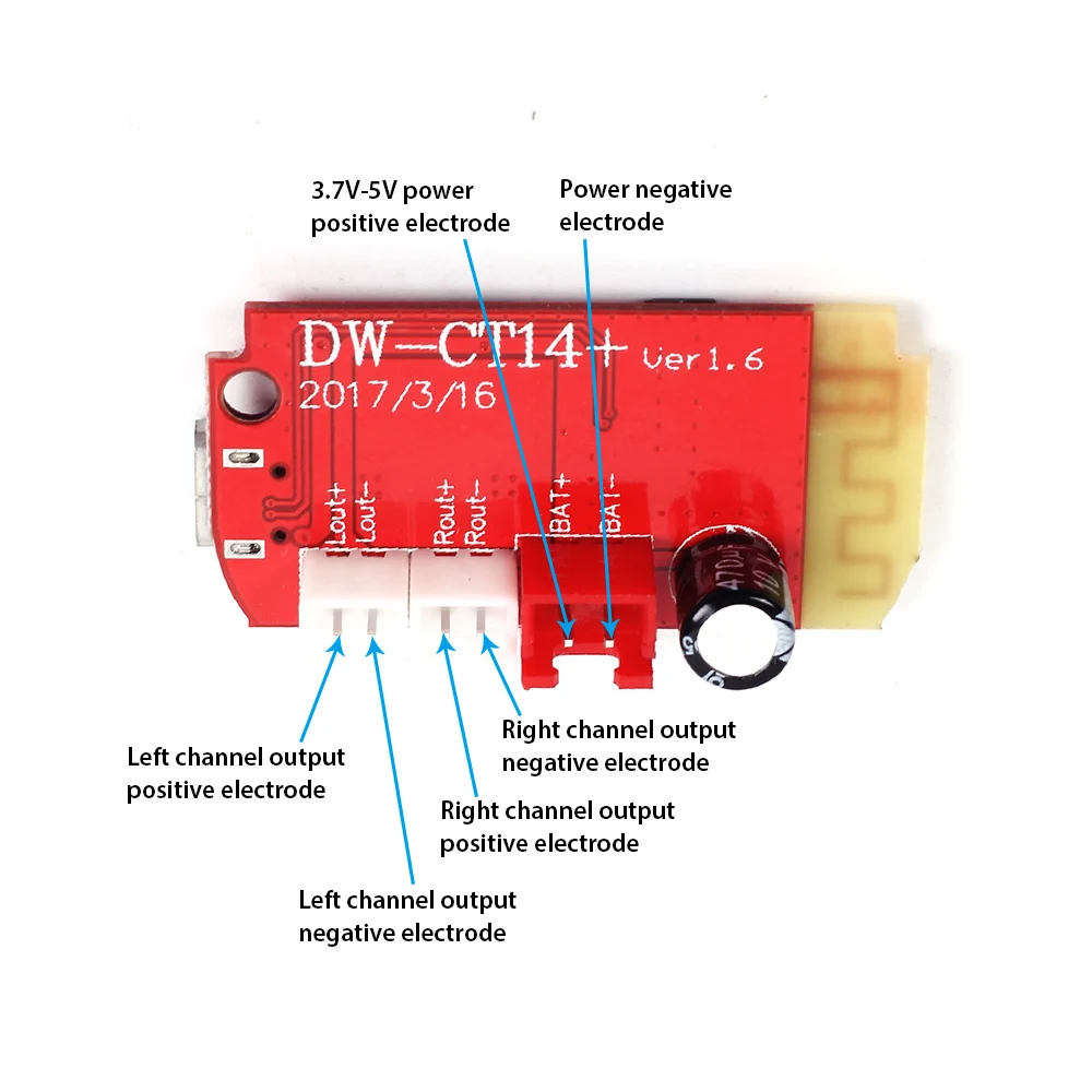 Ct14 Micro 4.2 стерео усилитель мощности плата Bluetooth модуль 5Vf 5 Вт + мини с зарядным