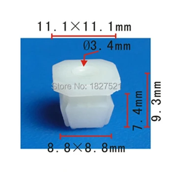 

100x High Quality Headlight Bezel Grill #8, #10 Screw Nut Clip Fit 5/16" Hole For GM For Cadillac Chevrolet Pontiac3919773
