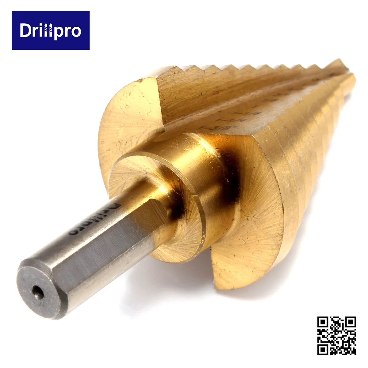 Drillpro 1x1/"-1-3/8" Шаг сверло набор Титан покрытием высокого Скорость Сталь ступенчатая Буровая головка бура