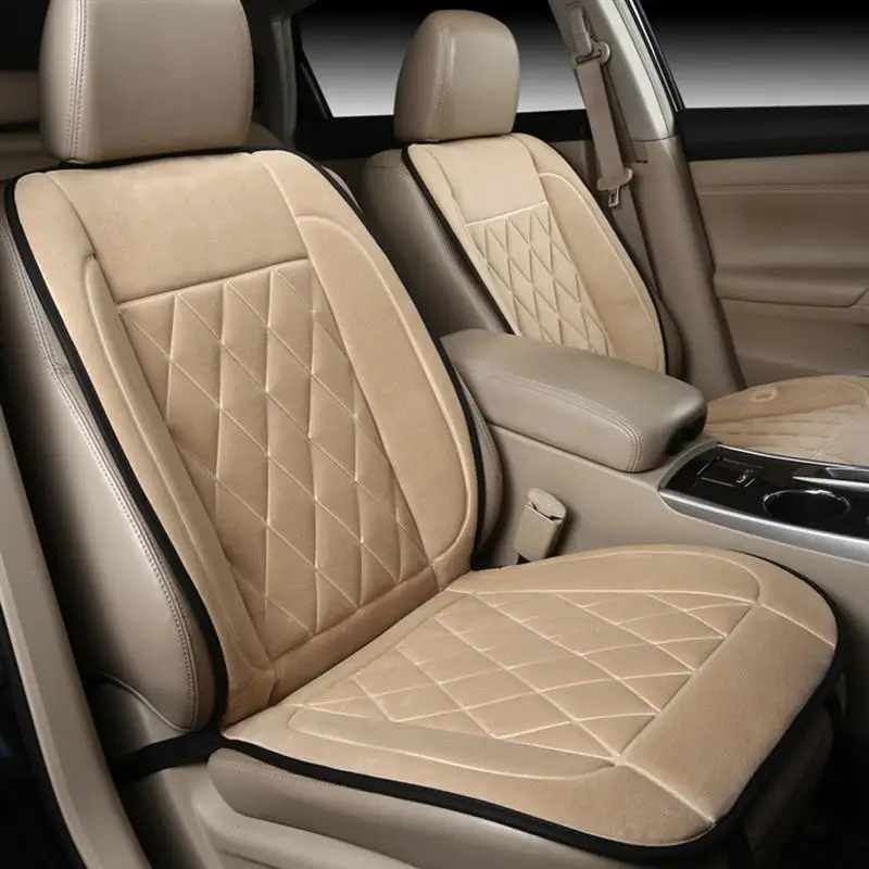 

1PC Heated Car Seat Cushion Comfortable Temperature Control Soft Fashion Heated Seat Cover for Winter Driving Cold Weather
