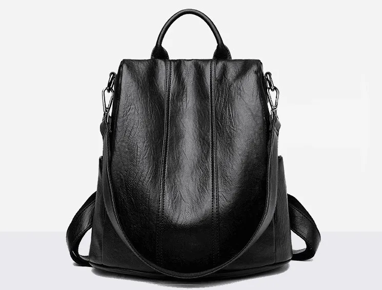 

2019 Split Leather Women Fashion Large Casual Backpack