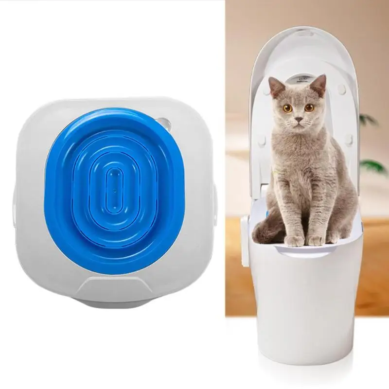 

Plastic Cat Toilet Training Kit Litter Toilet for Cats Cat Litter Mat Cat Toilet Trainer Pet Cleaning Supply Training Products