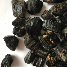 50 г натуральный кристалл грубый камень турмалин руды Турмалин черный турмалин камень