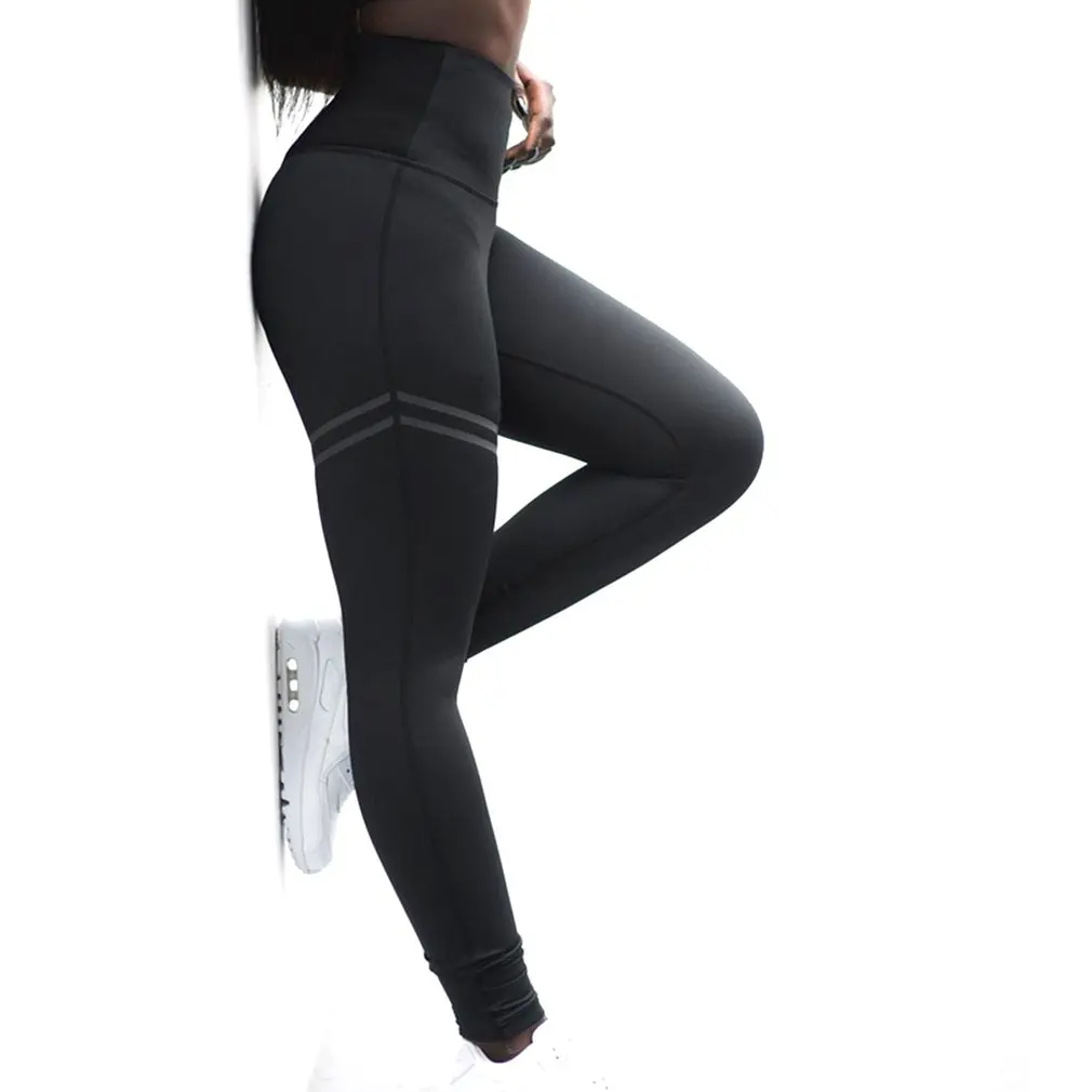 Four-stitch Six-thread Pants с высокой талией Offset штаны для фитнеса или йоги 7026 быстрое высыхание бодибилдинг нижнее белье