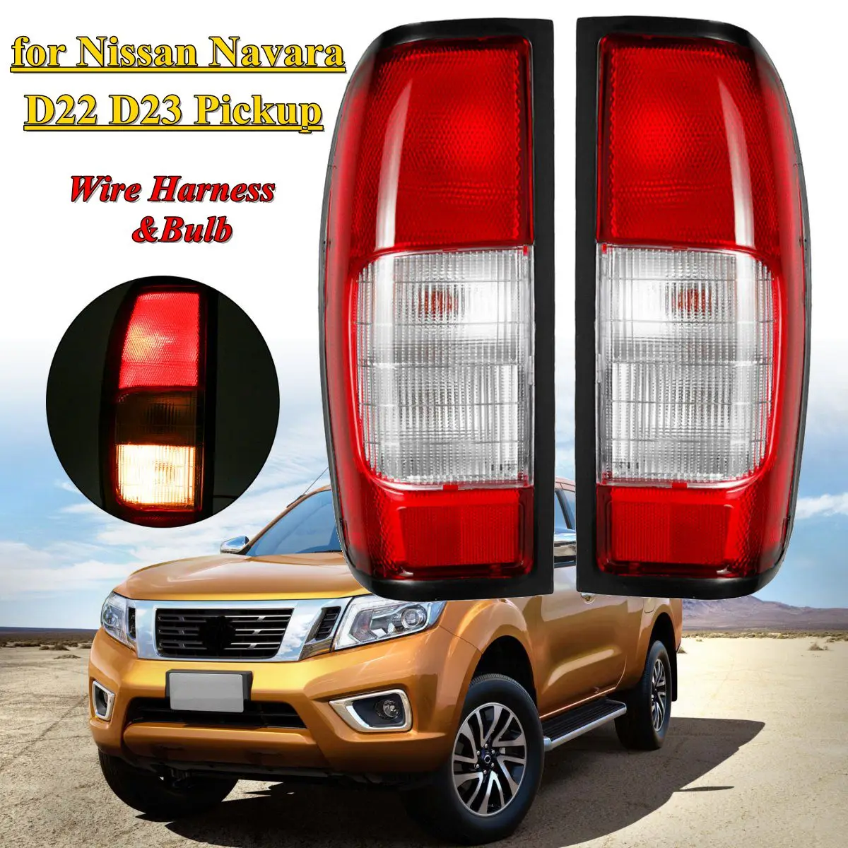 Для Nissan Navara D22 D23 пикап 1997 1999 2000 2001 2005 1 пара левый и правый задний стоп сигнал