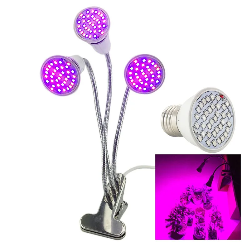 

3 head led grow light Indoor green house red blue light room growbox growing Hydroponics flower plant lamp cultivo seeds seeding