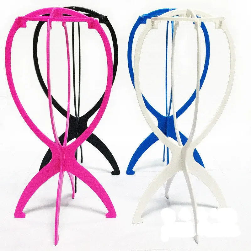 

Plastic Wig Storage Holder Portable Display Hanger Drying Holding Stand Bracket Rack Desktop Hat DIY Storage Shelf 36*18cm 1 Set