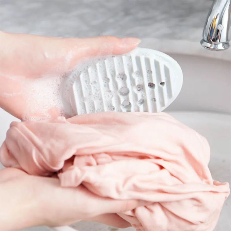 

1 PCS Silicone Shower Soap Box Draining Soap Holder bathroom Gadget Non-slip Hollow Soap Dish Draining Tool Bath Accessories
