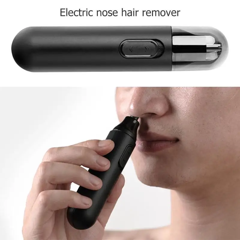 Мини Портативный электрический триммер для волос в носу, триммер для стрижки волос в носу для мужчин и женщин, водонепроницаемый триммер для волос в носу, машинка для стрижки
