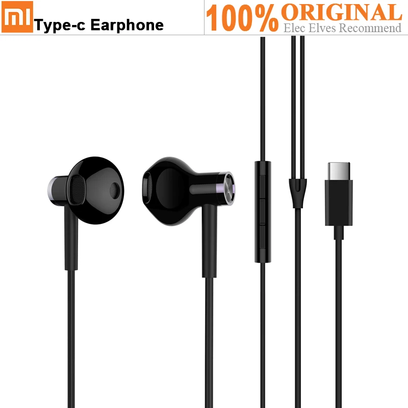 

Original Xiaomi Type-C Plug Earphone Noise Cancellation Wired Control With Mic Hybrid Dual Drivers In-Ear Earphones