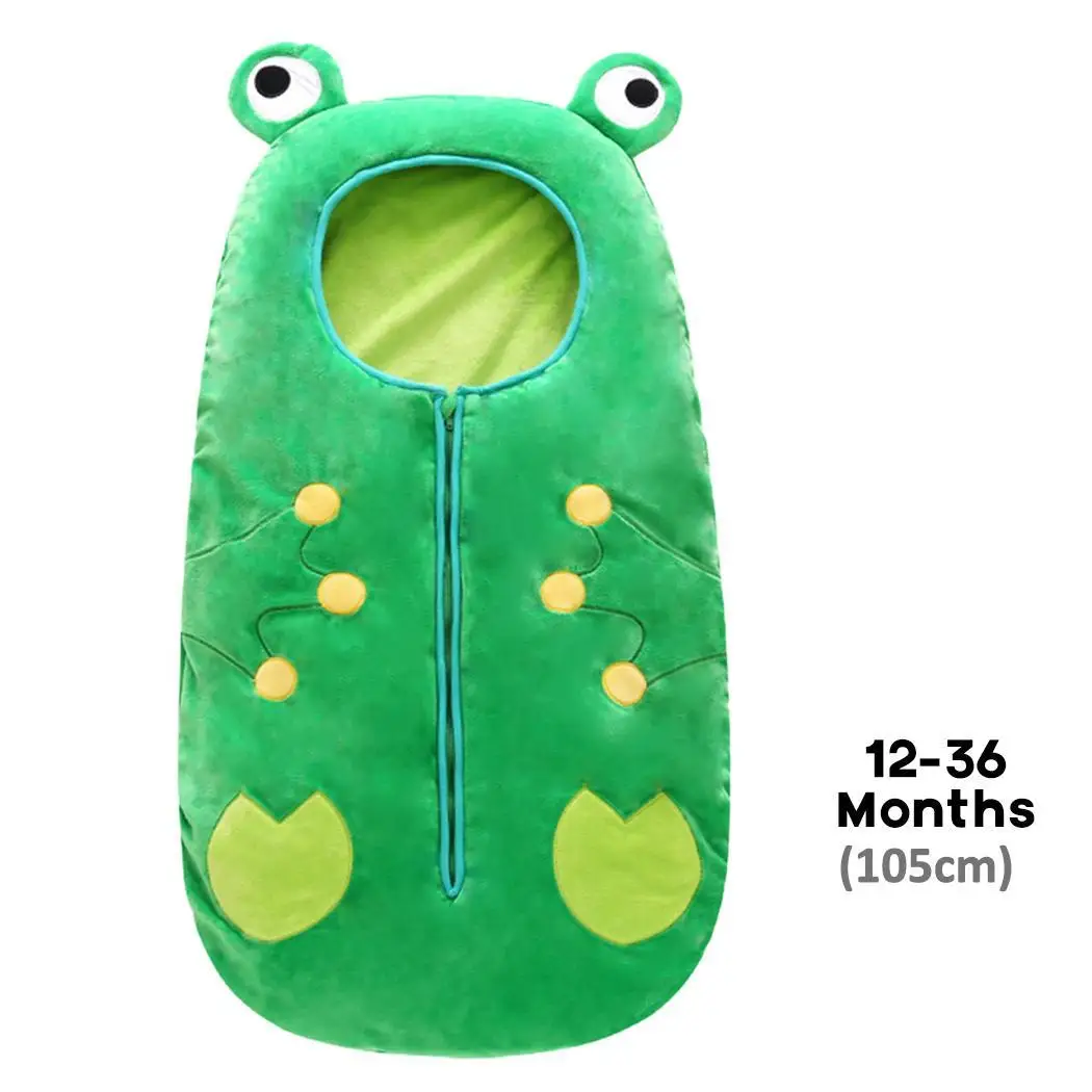 

Baby Cute Cartoon Animal All Seasons Vest Cotton Style M, L Green Sleeping Bag 1-36 Months
