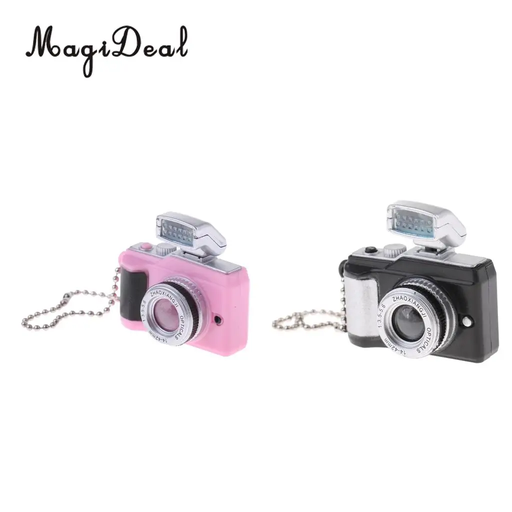 

MagiDeal 1:12 Scale Dollhouse Miniature SLR Camera for Dolls House Decoration Accs Children Kids Toy 2Colors