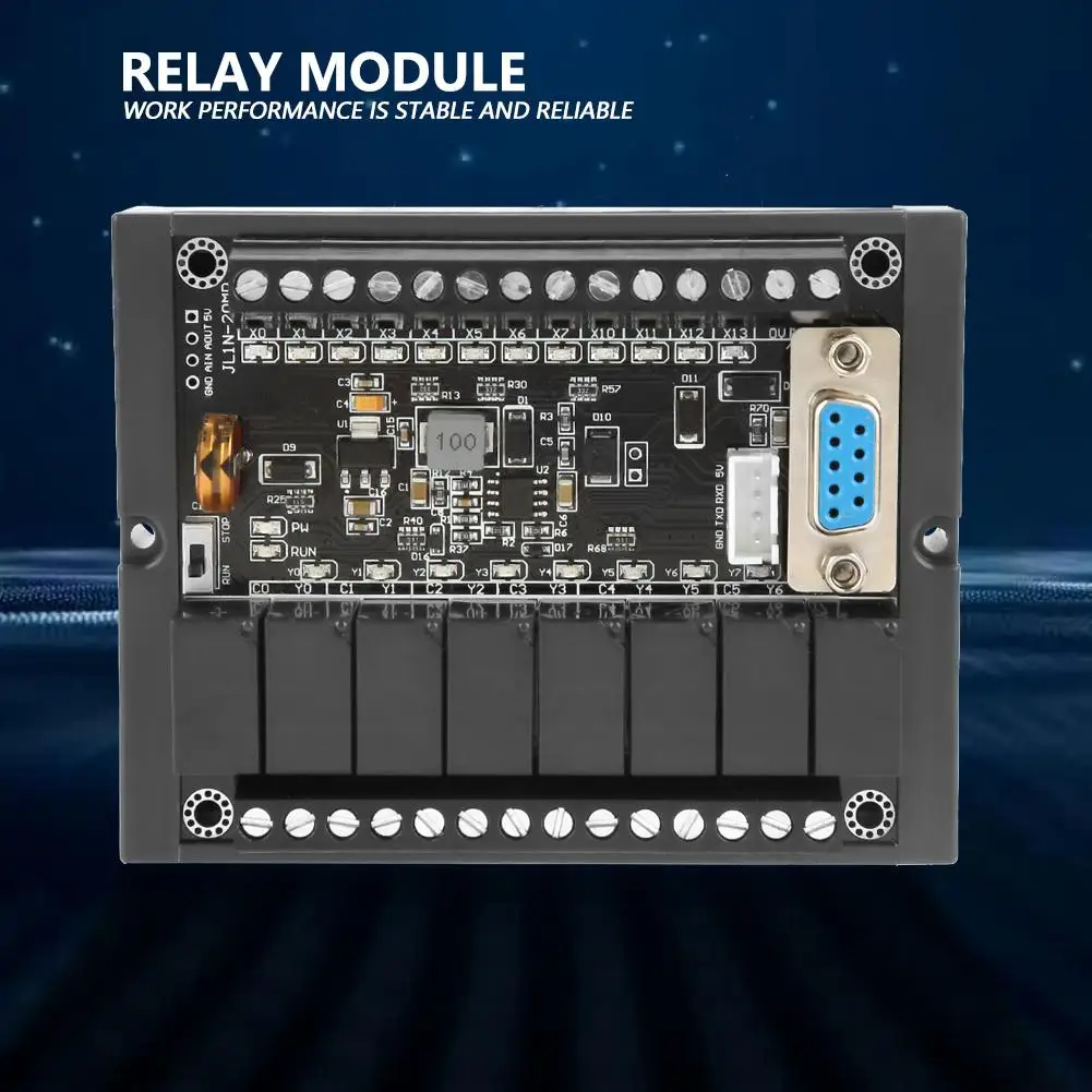 

1 pcs Relay Module PLC Industrial Control Board FX1N-20MR Programmable Relay Delay Module with Shell