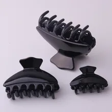 Claw Clip Goods In Stock Light Spray Paint Hairpin 6 Tooth Catch Mix High Quality Plastic Simple And Easy Ma'am Disc Decorate