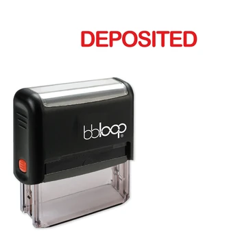 

Bbloop Deposited w/Bold Round Style Font and Design Self-Ink