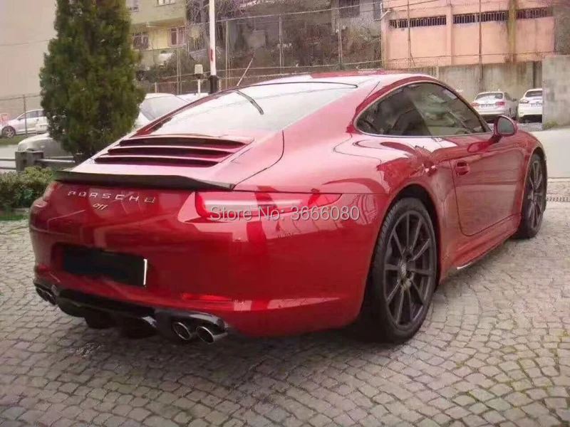 SHCHCG 2012 2013 2014 2015 Year For Porsche Carrera 911 991 Car Styling Carbon Fiber Rear Lip Roof Spoiler Trunk Boot Wing | Автомобили и