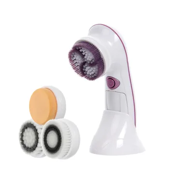 

4-1 Electric Facial Cleansing Brush CNAIER Rechargeable Portable Relaxation Face Cleaner Sonic Vibration Makeup Brushes AE-8289