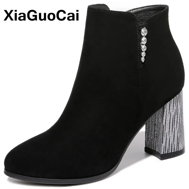 

Women Shoes Pumps Autumn Winter Woman Ankle Boots High Quality High Heel Female Martin Boots Elegant Sexy Ladies Footwear Newest