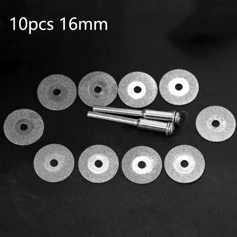 

10Pcs Mini Diamond Cut Off Grinding Disc Rotary Drill Wheel Die Grinder Tool