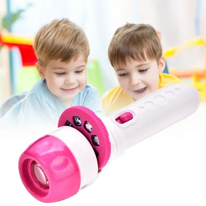 

Kids Story Flashlight Slide Projector Toy Projector Slide Baby Sleeping Story Early Education Toy Novel Luminous Toys