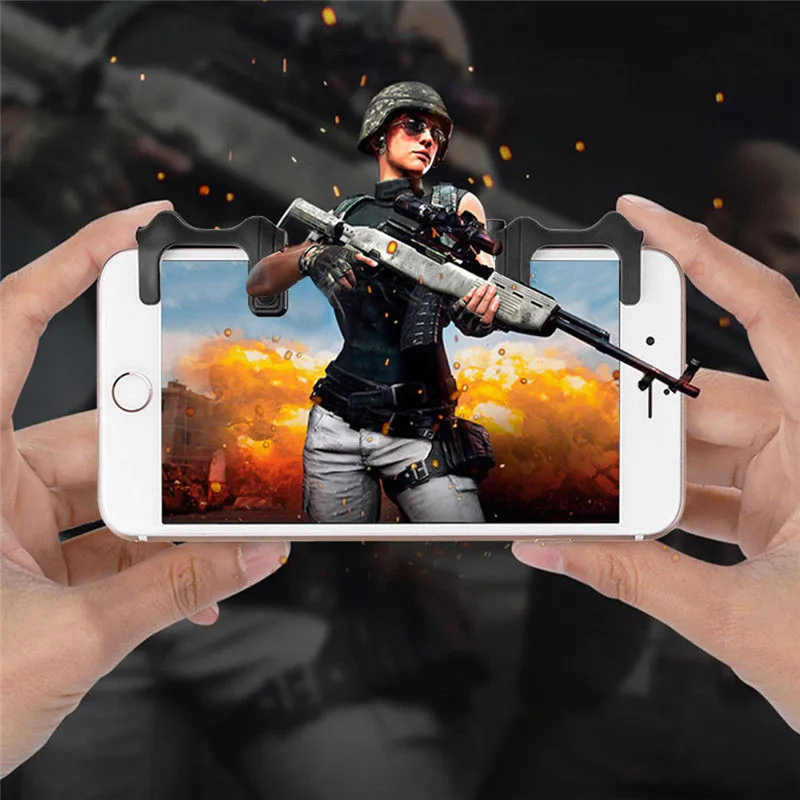 AU L1R1 Gaming Trigger Mobile Phone Gamepads Fire Button Shooter PUBG Controller V4.0