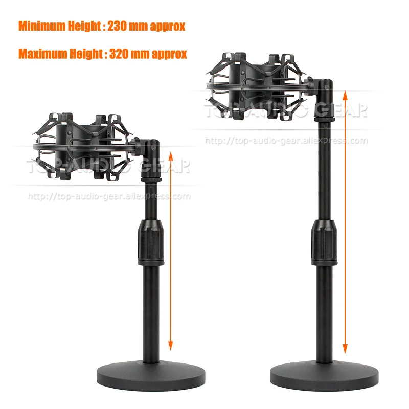 Настольный держатель подставка для микрофона ударопрочный зажим SHURE KSM42 PG42 PG 27 42
