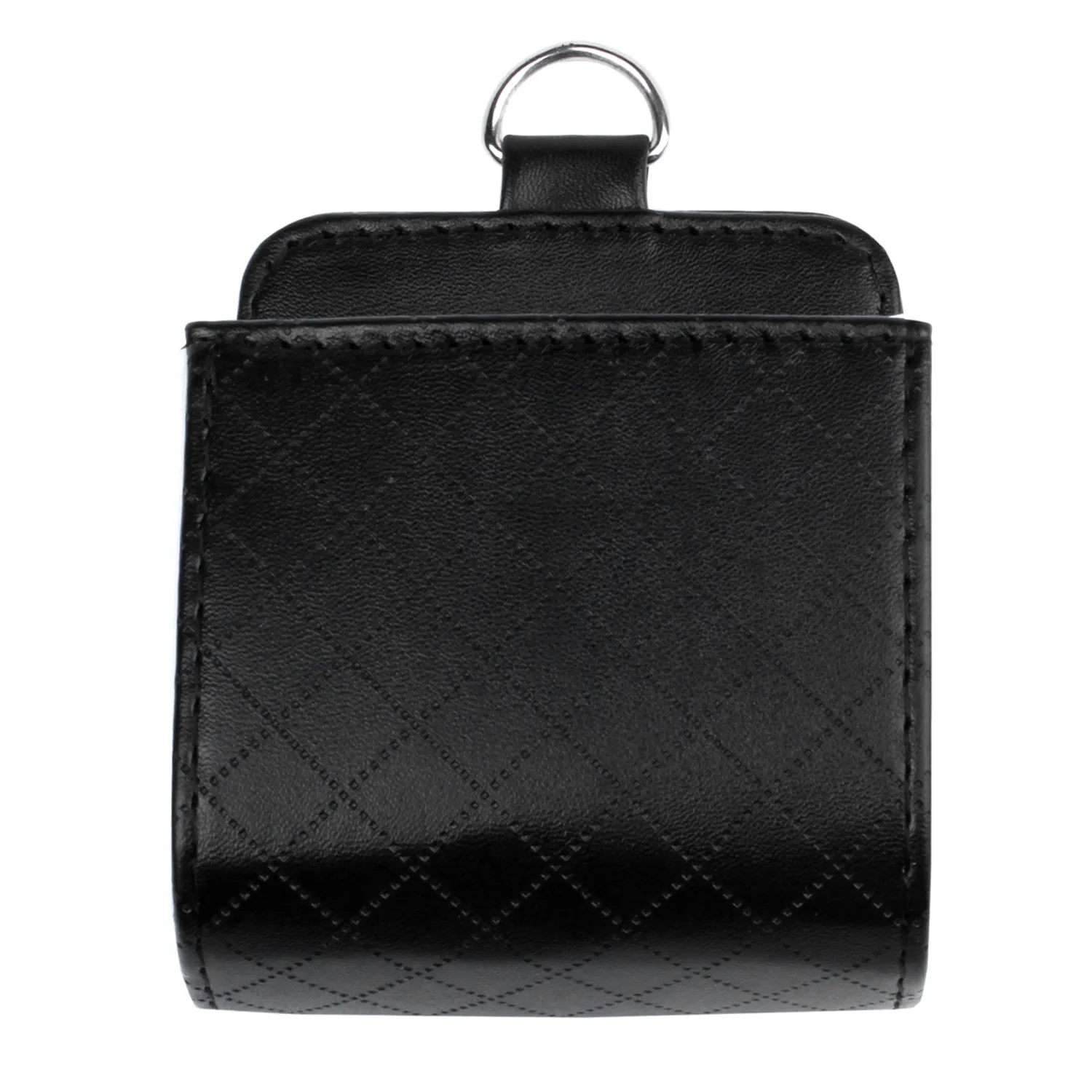 Promotion! Car Air Vent Mobile Phone Pouch Holder Bag with Hook Faux Leather Black &amp White | Дом и сад