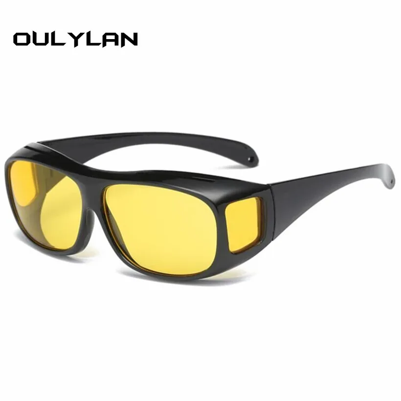 

Oulylan HD Vision Wrap Arounds Night Vision Goggles Anti Glare Driving Glasses Women Men Sunglasses Multi-function Eyewear