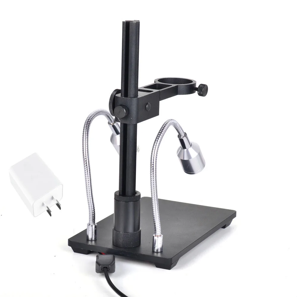  Brazo de aleación de aluminio portátil USB microscopio soporte Mini Pie de mesa marco para reparaci