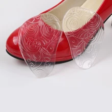 1 пара гелевых передних стелек, прозрачные многоразовые самослипательные гелевые подушечки для передней части стопы, половинные стельки, подушки для обуви, вставки для обуви