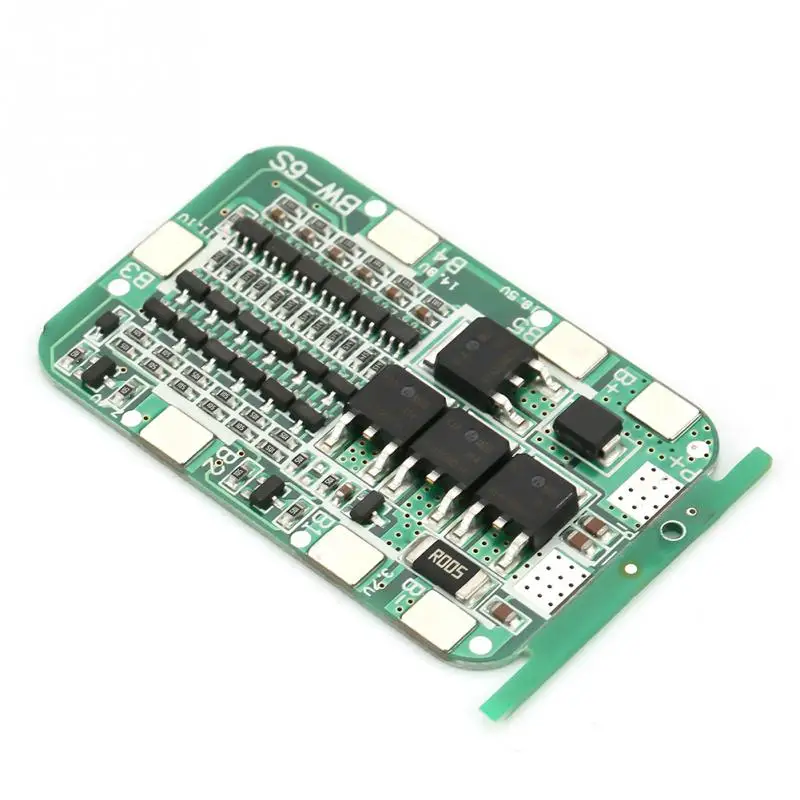 Защитная плата для литий ионных батарей 1 шт. 6S 15A 22 В 24 защитная PCB BMS 18650 li ion Cell