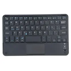 Windows PC 59 клавиш ультратонкий мини Bluetooth клавиатура с сенсорной панелью