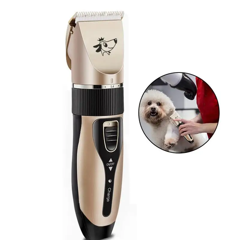  Pet Electric Clipper USB Hairdressing Set Dog Shaving Charging Electric Machine Cleaning Supplies D